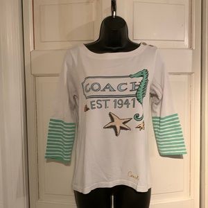 Coach top. Small. 3/4 sleeves